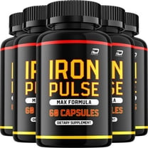 IronPulse Capsules – Iron Pulse Vitamin Complex Pills, Energy, 5 Pack, 300 Capsules