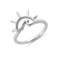 thumbnail image 2 of Mooneye Vintage Flower 925 Sterling Silver Platinum Plated Women Mother's Day Gift Ring Jewelry, 2 of 4