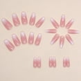 thumbnail image 4 of Uñas postizas Rupofuza Long Coffin de Press on Nails, 30 unidades, para mujer, 4 of 9