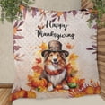 thumbnail image 3 of Happy Thanksgiving Collie Welcome Thankful Fall Autumn Pumpkin Quilt Blanket Collie Dog Lover Gifts Idea Cozy Comforter Throw Blanket - 02021, 3 of 5