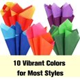 thumbnail image 3 of 60 Sheets Rainbow Colored Tissue Paper for Gift Bags, 10 Bold Colors, 20 x 20 Inch Gift Wrapping, Bulk for Crafts & Gifts, Mother's Day, 3 of 3