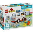 thumbnail image 3 of LEGO DUPLO Town Ambulance & Driver Building Toy Playset - Preschool Learning and Educational Ambulance Toy for Toddlers, Boys and Girls, Ages 2+ - Pretend Play Baby Gift Idea - 10447, 3 of 8