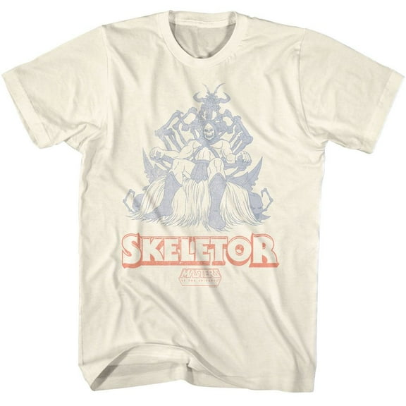 Masters Of The Universe Skeletor Throne Natural Adult T-Shirt