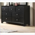 thumbnail image 7 of Dresser, Modern Glam 7-Drawer Embossed Crocodile Wooden Bedroom Furniture | Black | Solid Wood, 7 of 7