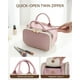 thumbnail image 5 of Bolsa de maquillaje Prite impermeable para viajes y cosméticos, color rosa, 5 of 7