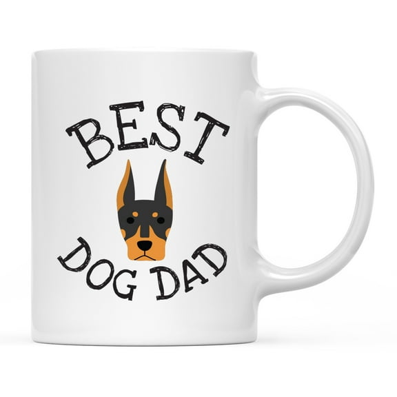 Koyal Wholesale Best Dog Dad Ceramic Coffee Mug, Doberman