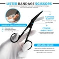 thumbnail image 2 of Pumier Bandage Scissors, 5.5 Inch Stainless Steel Shears for First Aid and Professional Use – Silver, 2 of 6