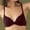 Wine, variant on Women's Comfortable Traceless Lightweight Beautiful Back Simple and Rimless Bra Bra for Women Green 36