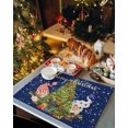 thumbnail image 2 of Christmas Placemats Set of 4, Gnome Xmas Tree Placemat for Dining Table Decorations, Cotton Linen Snowflake Blue Place Mats, Xmas Table Mats for Kitchen Dinner Holiday Party Decor Gift, 2 of 6