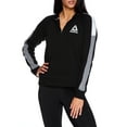 thumbnail image 3 of Reebok Women's Color Block Fleece Turtleneck Sweathshirt, Half Zip, 3 of 4