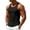Black, variant on Delconic Men’s Retro Loose Fit Gym Tank Top Stretchy Quick Dry Contrast Trim Athletic Training Vest Sleeveless Sportswear for Workout Fitness Army Green L