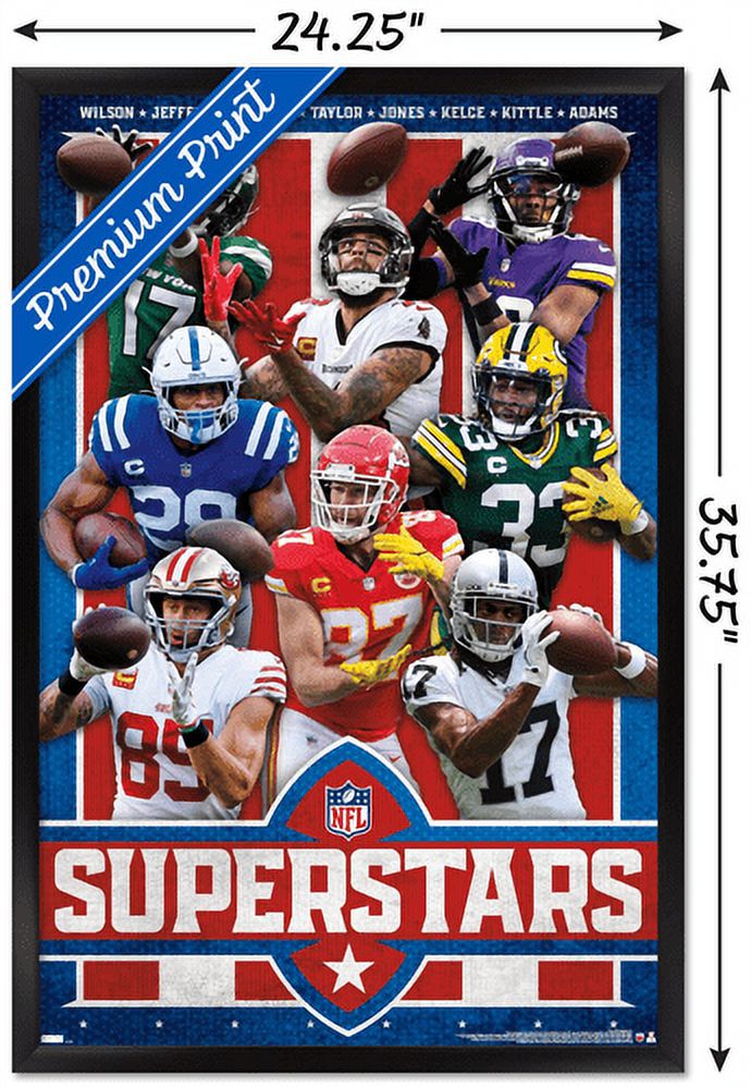 NFL League - Superstars 23 Wall Poster, 22.375