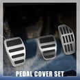 thumbnail image 2 of Kit de cubierta de pedal de acelerador de gas Unique Bargains para Nissan Qashqai J11 2014-2020 tono plateado, 2 of 7