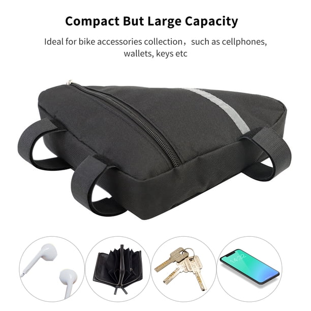 Sac De Cadre Vélo étanche – Nylon 840D + TPU, Grande Capacité, Taille M Et S, Velcro Ajustable