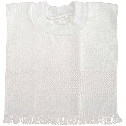 Charles Craft Velour Pullover Toddler Bib With Velcro Shoulder Closure