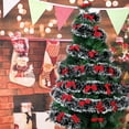 thumbnail image 3 of 4PS Christmas Tinsel Garland with Red Bows for Christmas Tree Indoor Outdoor Decorations Supplies, 3 of 6