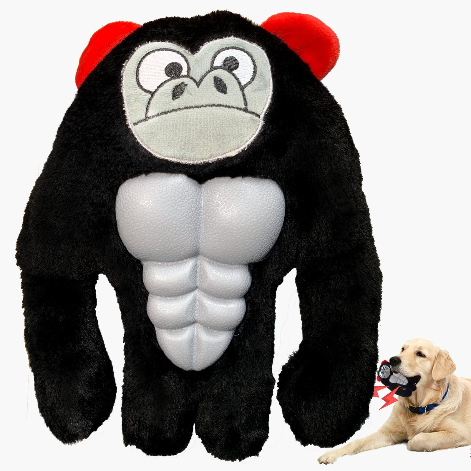 Dog Chew Toy, Squeaky Plush Toy for Dogs with Durable Design, for Puppies and Small Dogs, Indoor Play, Teething Support
