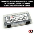 thumbnail image 4 of Captain O-Ring 160 Piece BOSS Hydraulic DuPont VITON 90 SAE 900 O-Ring Kit 160pc: 904, 905, 906, 907, 908, 909, 910, 911, 912, 913, 914, 916 VITON orings in plastic divider case, 4 of 5