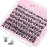 ALLOVE Lash Clusters Individual Lashes D Curl 8-16mm Mixed 84 Pcs Soft Cluster Lashes Individual Lash Extensions for Self-application DIY at Home-Mini 11
