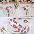 thumbnail image 3 of 250th Anniversary Cloth Napkins, 4th of July America Freedom Patriotic Washable and Reusable Dinner Napkins Set of 2, Table Napkin for Kitchen Party Birthday Wedding Hotel Housewarming 20"x20", 3 of 9