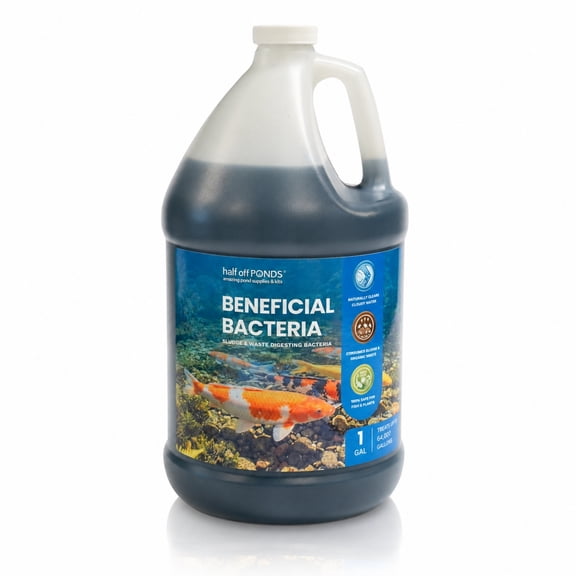 Half Off Ponds Beneficial Bacteria, 1 Gallon Bottle Pond Treatment