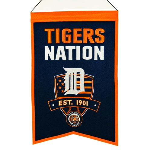 Winning Streaks Sports 30502 Detroit Tigers Nations Bannière