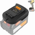 thumbnail image 1 of Adapter for Ridgid AEG 18V Battery to for Milwaukee M18 18V Cordless Tools, Use for Ridgid 18V Platform Batteries (Adapter Only), 1 of 10