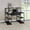 Black, variant on Office writing desk in black with open shelves and drawer perfect for organizing audio accessories and enhancing studio atmosphere