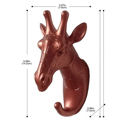 

Creative Non-punch Coat Hook Sticky Hook Decorative Hook Creative Animal Head Wall Hanging Deer Head Hook Rose Gold