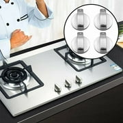 4 Pack Universal Gas Stove Knobs Cooker Oven Hob Control Knobs Switch 6mm