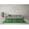 thumbnail image 3 of Ahgly Company Indoor Square Persian Emerald Green Traditional Area Rugs, 5' Square, 3 of 4