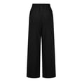 thumbnail image 5 of Idoravan Women's Plus Size Pants Clearance Women Casual Solid Pants Comfortable Elastic Casual Long Pants, 5 of 8