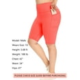 thumbnail image 6 of As Rose Rich Biker Shorts for Women High Waist Workout Shorts with 3 Pockets, S, 6 of 9