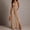 Khaki, variant on BRGZLK Halter Deep V Neck Jumpsuits for Women Stylish Solid Color Side Slit Backless Loose Comfort Dressy Wide Leg Pants Cocktail Party Rompers Casual Outfits Khaki L