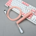 thumbnail image 2 of 5 Pin Gx16 aviator Coiled Cable Mechanical Keyboard Custom Usb c Coiled Cable Wire Pastel Cable, 2 of 4
