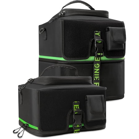 Expandable Reel Bag - Double Layer Hidden Storage Case for 8 Reels - Protective Compartment DIY Space for Tackle and Equipment - RC4 Cover$$Sport & Recreation Other