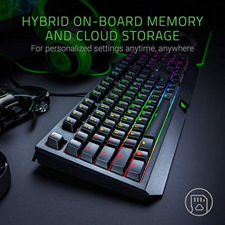Razer - BlackWidow Wired Gaming Mechanical Green Switch Keyboard with RGB Chroma Backlighting - Black