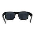 thumbnail image 2 of Mens OG Flat Top Rectangle Gangster Mob Shade Sunglasses Shiny Black, 2 of 4
