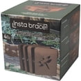 thumbnail image 4 of Garden Bloom 11023BL Bloom Dragonfly Instabrace Garden Flower Raised Bed Corners, 9.5", Brown, 4 of 7