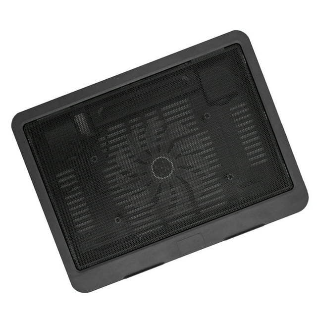 kurtrusly Laptop Cooling Pad Tool Accessories Universal Thin Bottom Cushion Adjustable Fan Cooler Stand Tools Computer Accessory black