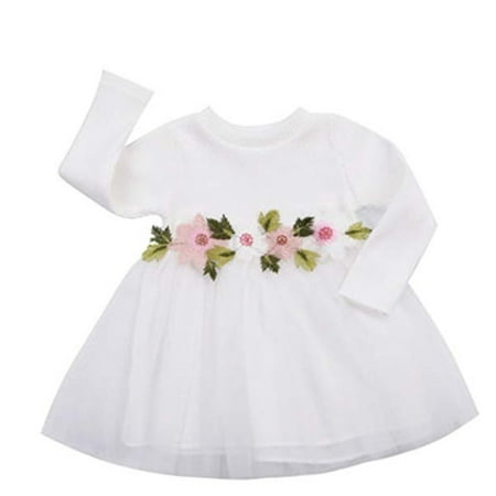 

Toddler Kids Baby Girls Knitted Tulle Tutu Dresses Dress Outfit