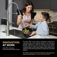 thumbnail image 5 of KRAUS Artec Pro 2-Function Commercial Style Pre-Rinse Kitchen Faucet with Pull-Down Spring Spout and Pot Filler in Spot Free Antique Champagne Bronze/Matte Black, 5 of 11