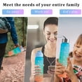thumbnail image 4 of Duety 3Pcs Water Bottles with Markings Motivational Drinking Water Bottles with Handle Potable Vibrant Color Sports Drinks Bottle Food Grade Water Bottle Set 260ml/700ml/1200ml for Outdoor Gym School, 4 of 7