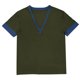thumbnail image 4 of pstuiky camisetas de hombre, Camisa informal de color liso con botones y cuello en V y manga corta para hombre ropa de hombre xl, 4 of 9