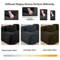 thumbnail image 3 of 116" Modern Compressed Boneless Couch with Ottoman, 3 Seater Large U Shaped Sectional Couches for Living Room, Black Corduroy Cloud Modular Sectional Sofa, Memory Foam, Extra Deep, No Assembly, 3 of 13