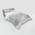 thumbnail image 3 of Ambesonne Grey Bedding Set 3 Pcs, Lace Inspired Floral, Twin, Grey Pale Grey White, 3 of 3