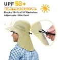 thumbnail image 3 of Tirrinia Sun Blocker Sun Hats for Men with Neck Flap and Wide Brim for Outdoor Camping, Hiking, Hunting, and Fishing, Sun Hat for Men, 3 of 8
