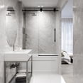 thumbnail image 6 of Vigo VG6022MBCL6066 Elan Hart 66" High X 60" Wide X 2-3/4" Deep Sliding Frameless Shower, 6 of 7