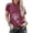 Purple, variant on Graphic Tees for Women Floral Print Short Sleeve T Shirt Top for Everyday Casual Wear Women’s Round Neck Tee Purple XL