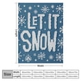thumbnail image 4 of Fenyluxe Snowflakes Print Throw Blanket for Bed Couch Car Kids Adults Lightweight Soft All Seasons Soft Plush Blankets Christmas Decor 3 Sizes 60x80in, 4 of 6